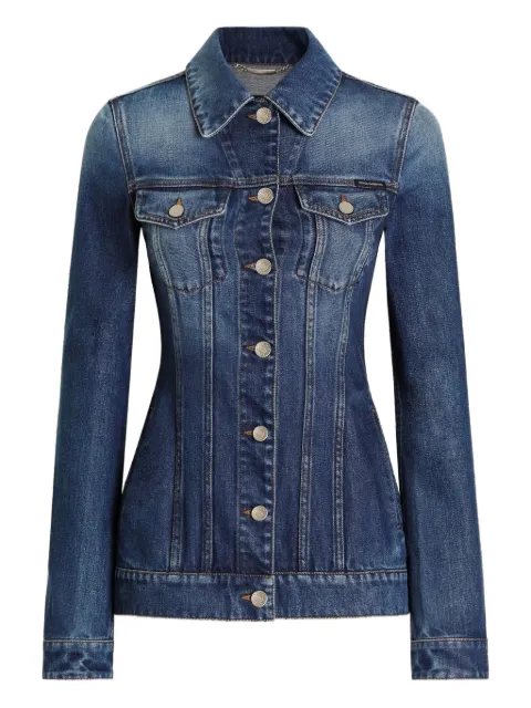 Dolce & Gabbana A-line denim jacket Blue F9T00DG8OC5