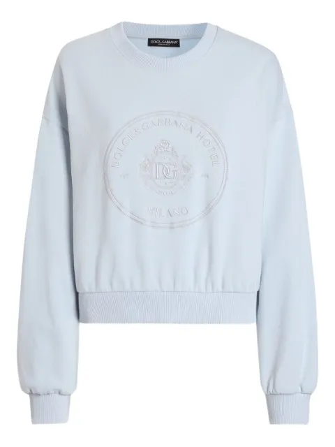 Dolce & Gabbana logo-detail sweatshirt Blue F9Q92ZGDDMO