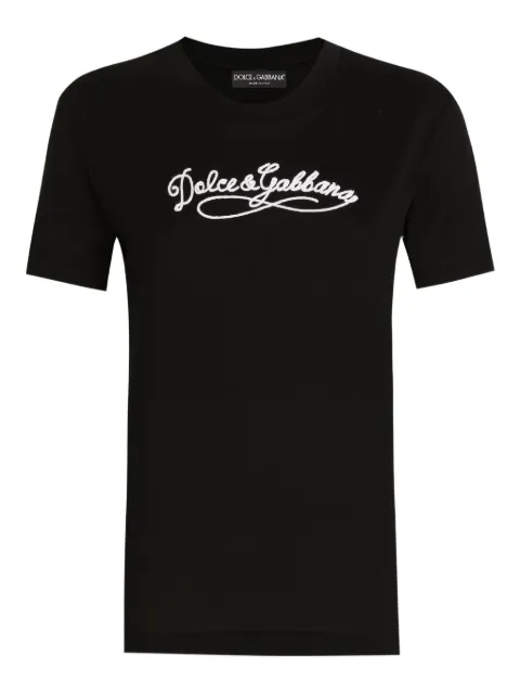 Dolce & Gabbana logo T-shirt Black F8V42ZGDDL1