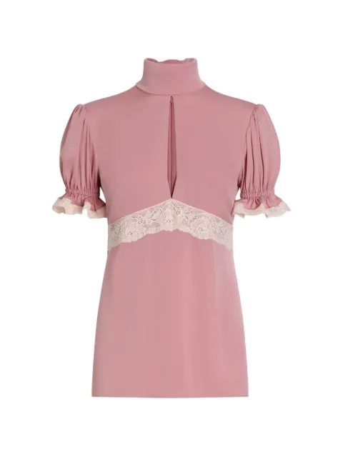 Dolce & Gabbana charmeuse stretch top Pink F7BK4TFUABF