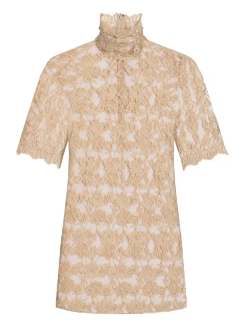 Dolce & Gabbana floral-lace blouse Neutrals F7BI3TILMCM