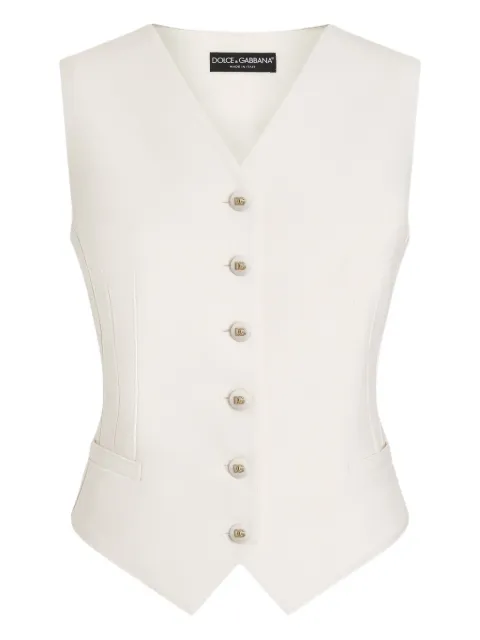 Dolce & Gabbana buttoned gilet White F79H6TFUBGC