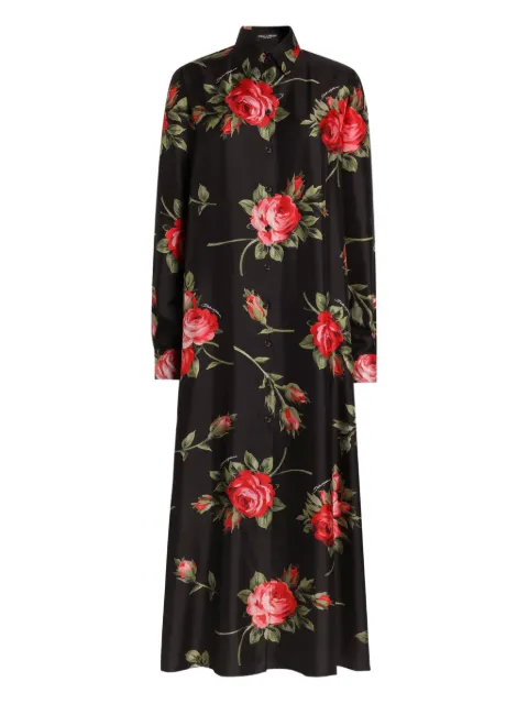 Dolce & Gabbana floral maxi dress Black F6TYQTIS11G
