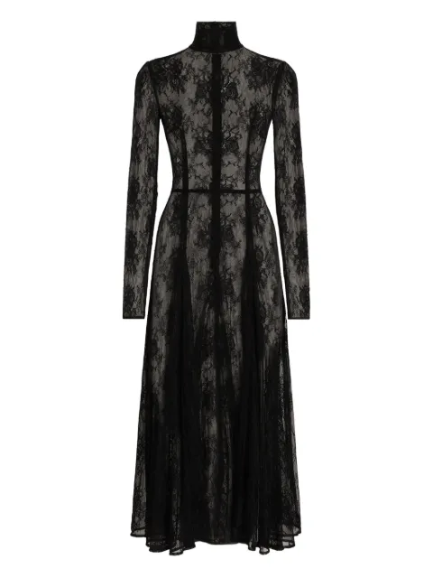 Dolce & Gabbana chantilly lace dress Black F6JORTGDDPG