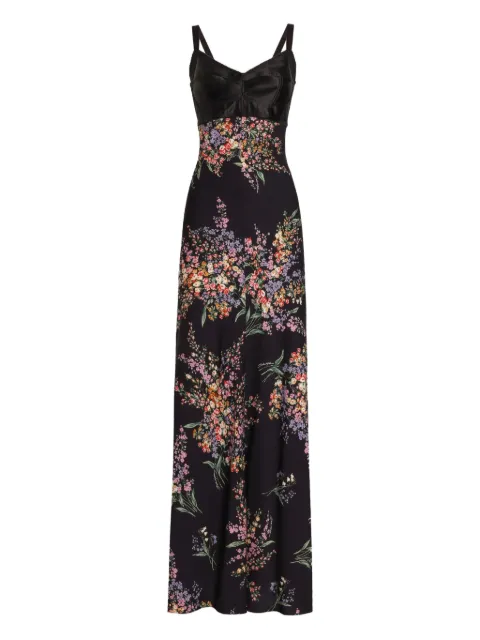Dolce & Gabbana maxi floral-print dress Black F60G8TFSA8N