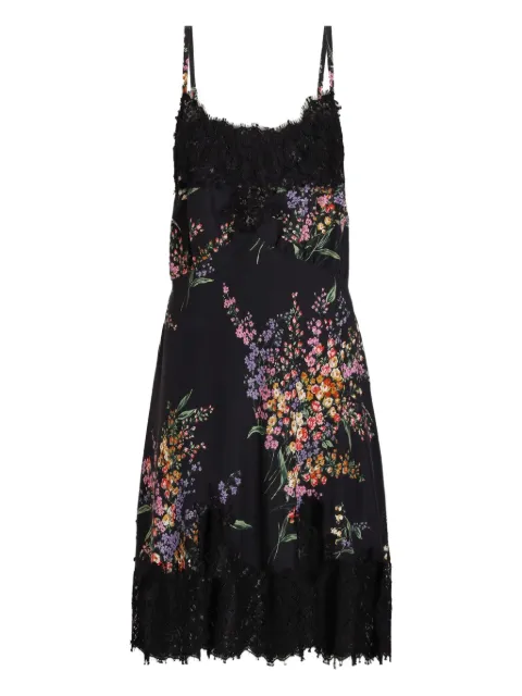 Dolce & Gabbana floral lace mini dress Black F60F7TIS101HN5XY