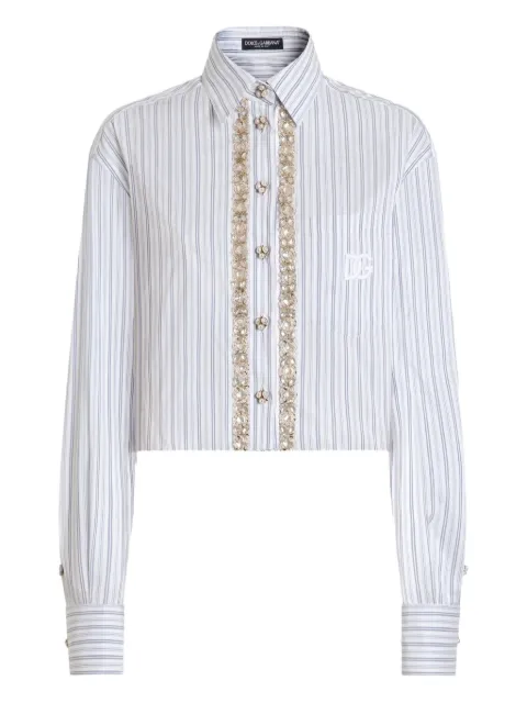 Dolce & Gabbana striped shirt White F5U22ZFBMFN