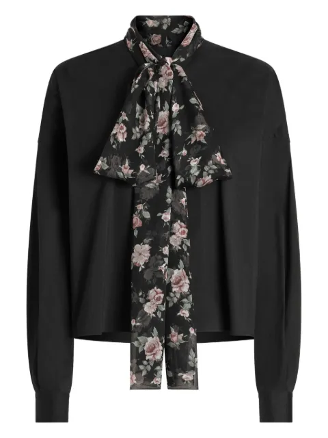 Dolce & Gabbana floral scarf top Black F5U13TFURMO