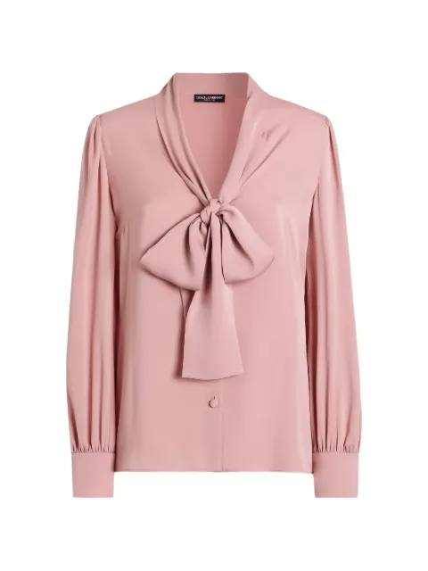 Dolce & Gabbana stretch charmeuse shirt Pink F5T17TFUABF