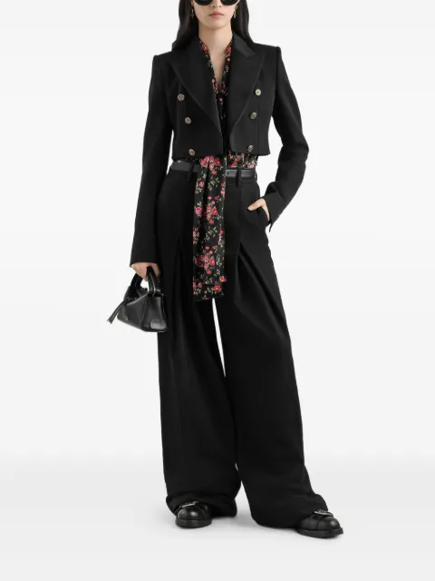 Dolce & Gabbana floral tie-neck blouse Black F5T17TFSA8G