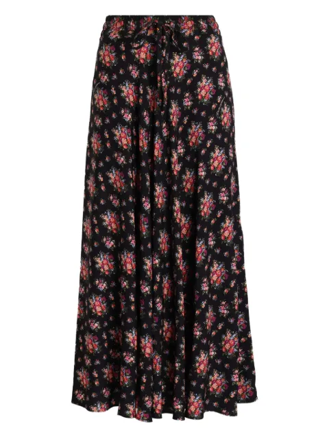 Dolce & Gabbana floral midi skirt Black F4DCPTFSA78