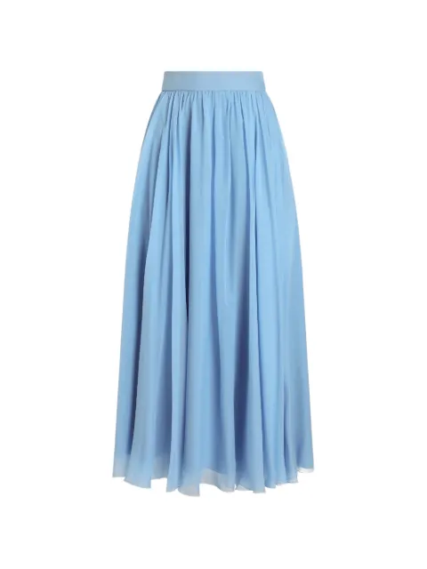 Dolce & Gabbana chiffon circle skirt Blue F4CPUTFU1UR
