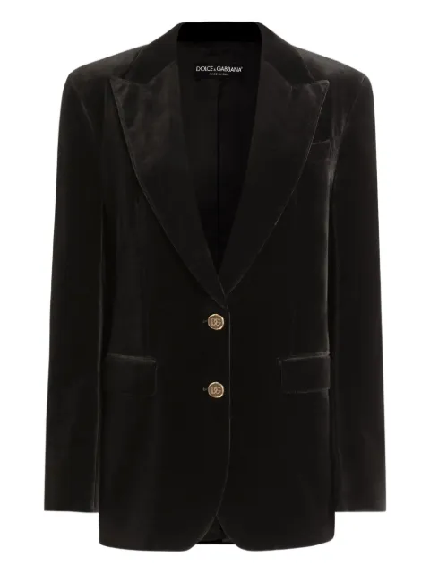 Dolce & Gabbana velvet jacket Black F29V1TFUVG7