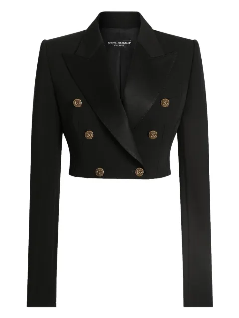 Dolce & Gabbana double-breasted buttoned jacket Black F299YTFU2OW