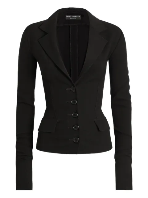 Dolce & Gabbana single-breasted jacket Black F27HATFUBCE