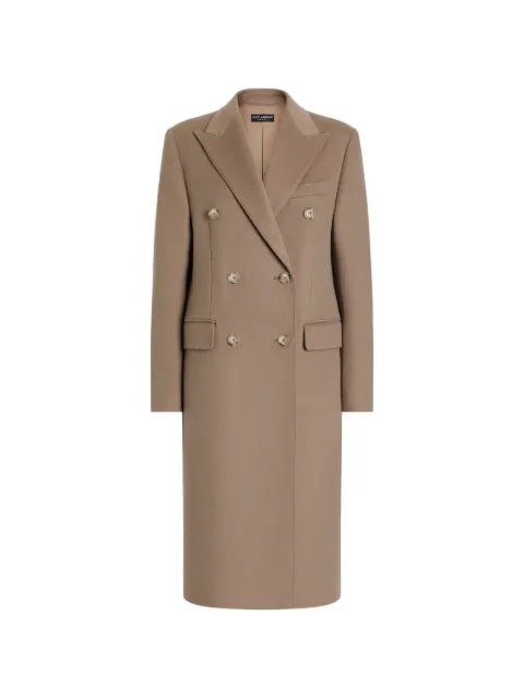 Dolce & Gabbana double-breasted coat Brown F0W3BTFU2D1