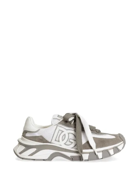 Dolce & Gabbana DG Country Road nylon and calfskin sneakers White CS2403A0208