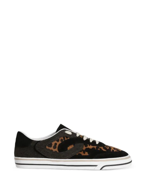 Dolce & Gabbana leo-print pony DG Sailing sneakers Black CS2385AY815