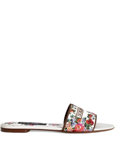 Dolce & Gabbana floral-detail sandals White CQ0571A6483