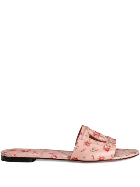 Dolce & Gabbana floral-detail sandals Pink CQ0436AZ046
