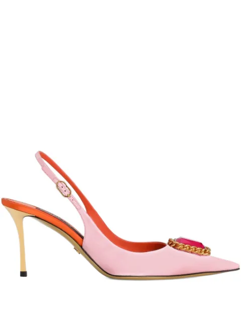 Dolce & Gabbana satin jewel pumps Pink CG1013AX102