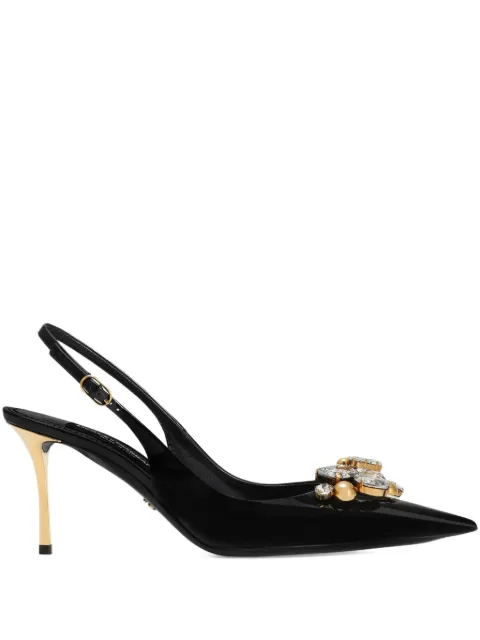 Dolce & Gabbana crystal-embellished pumps Black CG1011AZ188