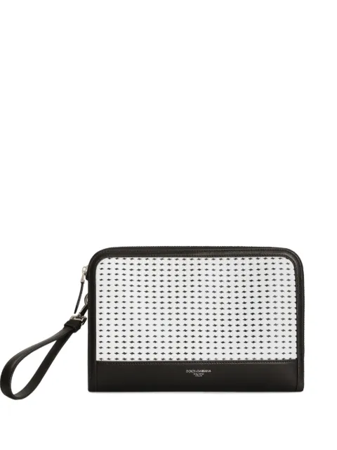 Dolce & Gabbana Atene woven clutch bag Black BM2528AN419