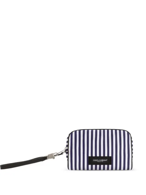 Dolce & Gabbana striped poplin tote bag Blue BM2500AY192