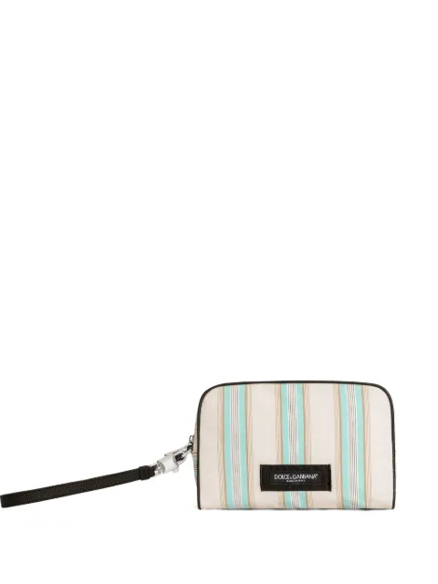 Dolce & Gabbana striped poplin handbag Neutrals BM2500AY217