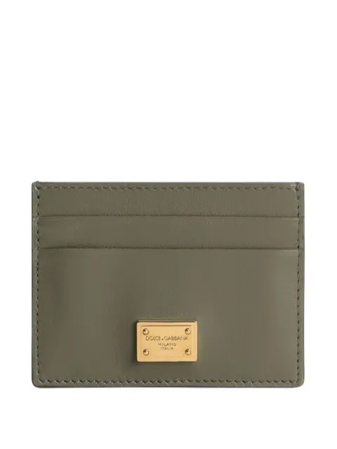 Dolce & Gabbana logo-plaque cardholder Green BI0330A9S25
