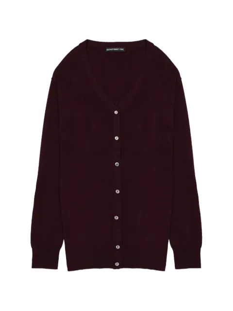 Department 5 V-neck merino wool cardigan Red DM08351M2MF0062403