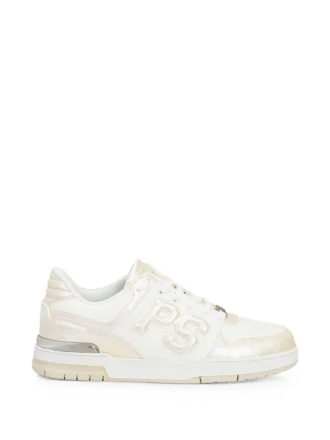 Plein Sport crocodile-effect perforated-toe sneakers White SAFSUSC0934SLE004N