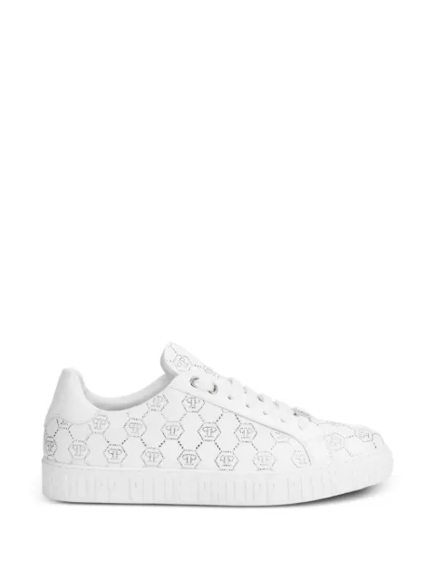 Philipp Plein Carson monogram strass low-top sneakers White M2SAFSUSC0920PLE005N01