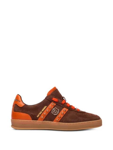 Philipp Plein rebel studded sneakers Brown SAFSUSC0911PLE009N