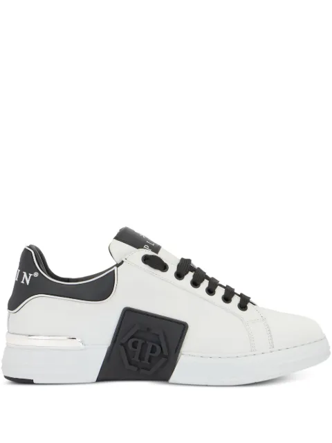 Philipp Plein logo plaque low-top trainers White SAFSUSC0904PLE005N02