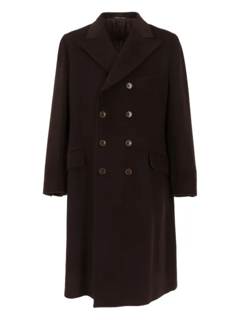 Romeo Gigli Pre-Owned 1990s double-breasted coat Brown RG880PN