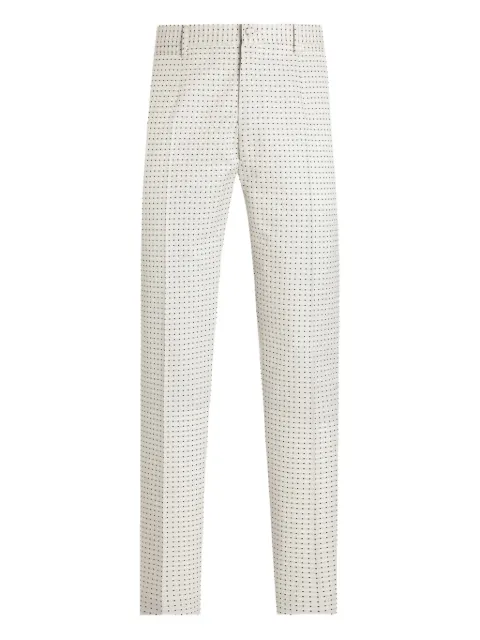 Dolce & Gabbana jacquard-pattern trousers White GY7BMTFJZAM