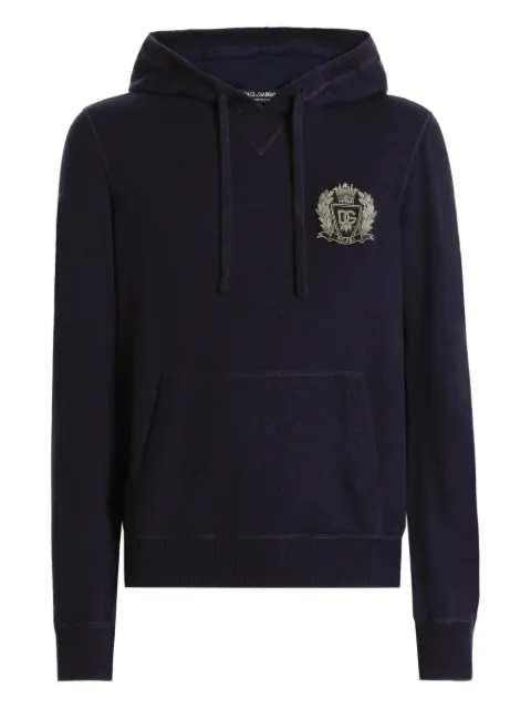 Dolce & Gabbana embellished hoodie Blue GXX20ZJBWIR
