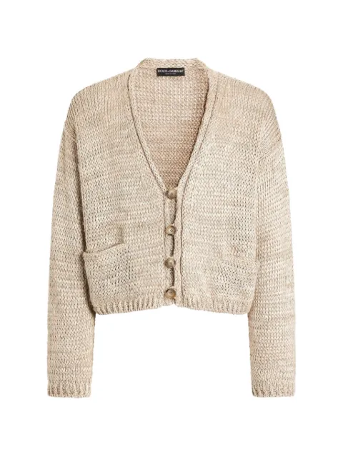 Dolce & Gabbana pocket button cardigan Neutrals GXVG4TJGMHL
