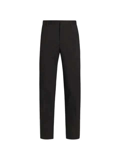 Dolce & Gabbana stretch wool canvas trousers Black GW13ETFUBFT
