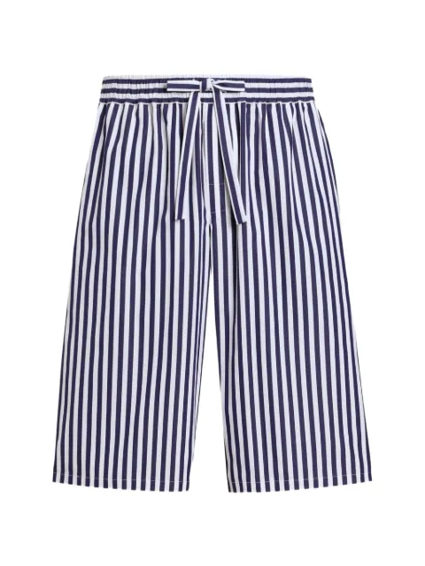 Dolce & Gabbana striped poplin vanity bermuda shorts Blue GV5MATFR52G