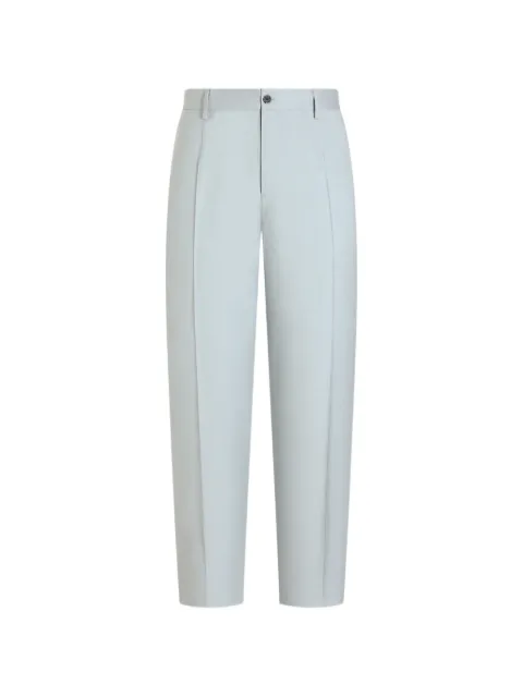 Dolce & Gabbana shantung viscose trousers Blue GP20ATFU9AW