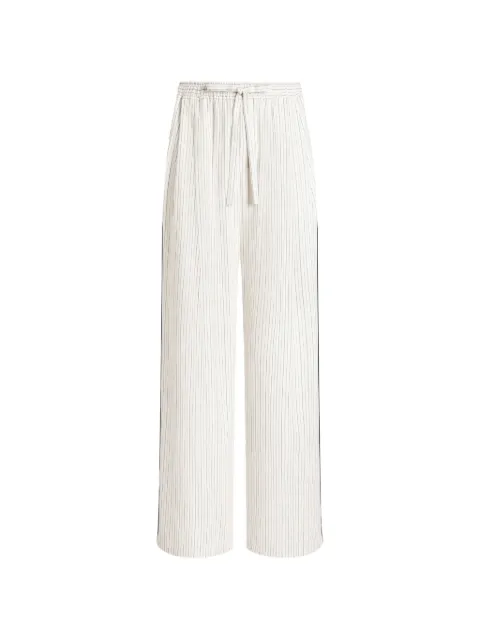 Dolce & Gabbana striped fabric vanity trousers Neutrals GP1N9TFBMF1