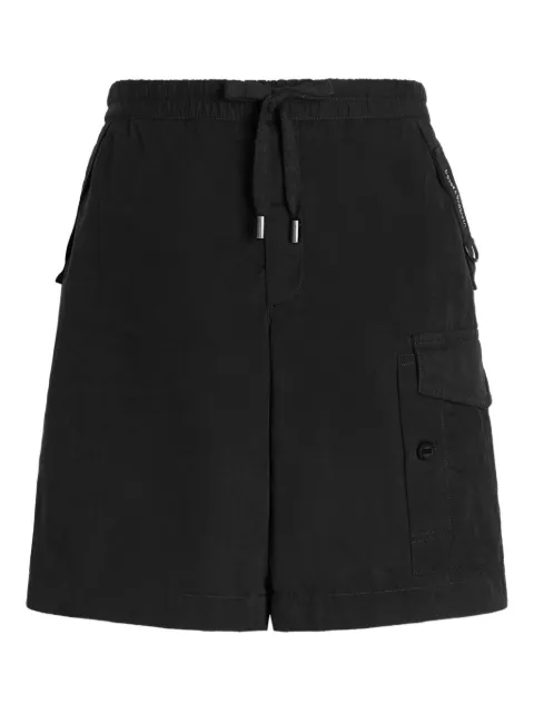 Dolce & Gabbana waxed faille bermuda short Black GP1C5THUMS8