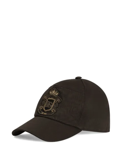 Dolce & Gabbana logo-embroidered cap Brown GH931ZFUFKQ