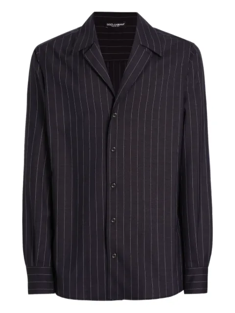 Dolce & Gabbana striped-pattern shirt Blue G5OD8ZFR23B