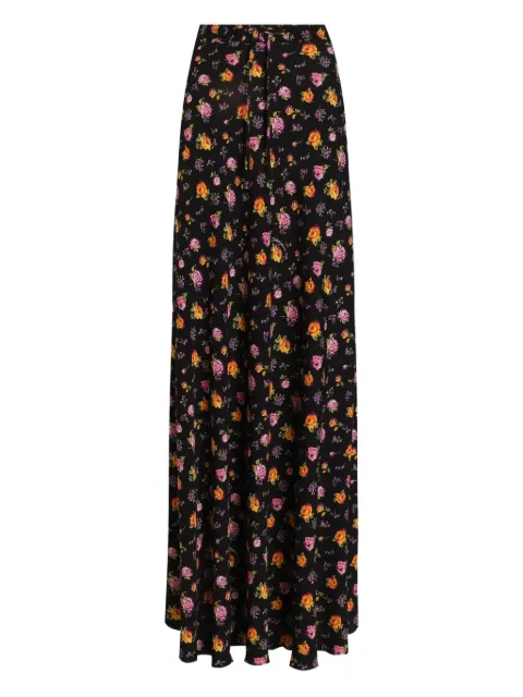 Dolce & Gabbana floral maxi skirt Black F4DBJTFSA8D