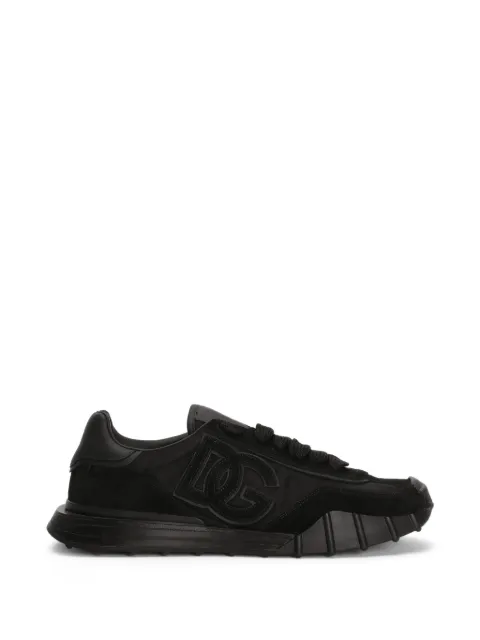 Dolce & Gabbana DG Athletic sneakers in fabric and calfskin Black CS2384A0354