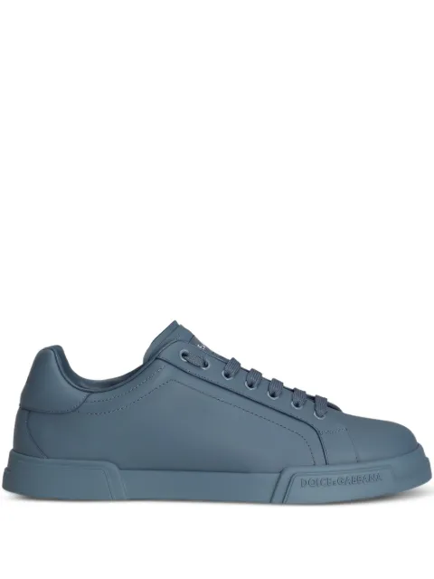 Dolce & Gabbana Portofino light strobel calfskin sneakers Blue CS2332A0232