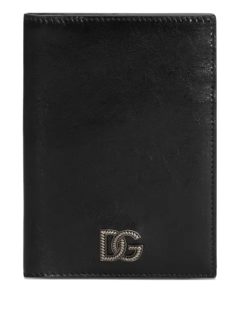 Dolce & Gabbana Tempesta calfskin passport holder Black BP2215AU994
